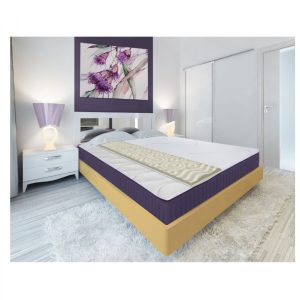 Topper Saltea Green Future Lavanda Therapy 160x200 cm, 5 cm, Spuma Elastica 7 Zone de Confort, Efect Anti-Stress, Husa Lavabila - imagine 4