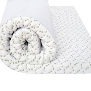 Topper saltea Viva Memory Dual Confort 80x200 cm, H 6 cm, spuma memory cu 7 zone de confort, husa lavabilă, anti-alunecare - imagine 10