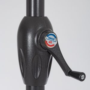 Umbrela Semirotundă Kalife Halfmoon 270x135 cm Aluminiu Natural Poliester 160g/m2 pentru Balcon/Terasă - imagine 3