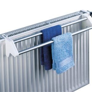 Uscător de rufe extensibil pentru calorifer Wenko 2m capacitate uscare aluminiu plastic 62-110x11.5x13 cm - imagine 3