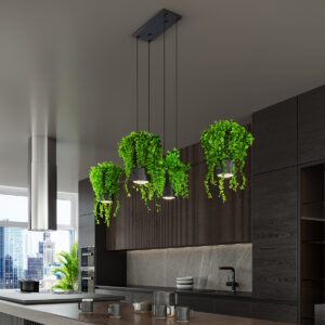 Lampă suspendată KUKKIA negru - imagine 5