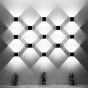 Lampă de perete QUAD 1 gri - imagine 4