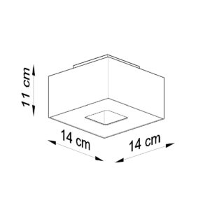Plafonieră MONO 1 alb - imagine 4