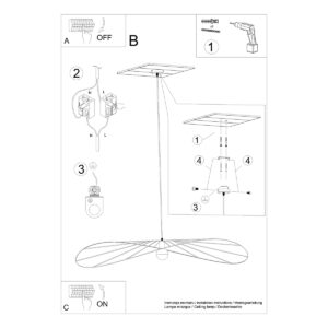 Lampă suspendată ESKOLA 140 negru - imagine 4