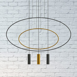 Lampă suspendată HOLAR 1 negru - imagine 4