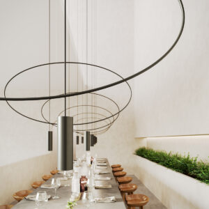 Lampă suspendată HOLAR 1 negru - imagine 7