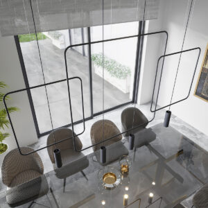 Lampă suspendată RANA 2 negru - imagine 6