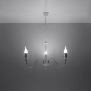 Candelabru MINERWA 3 alb - imagine 3