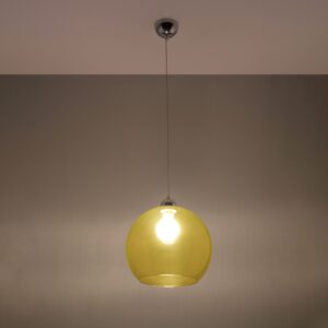 Lampă suspendată BALL galben - imagine 3