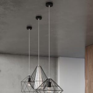 Lampă suspendată DEMI negru - imagine 8