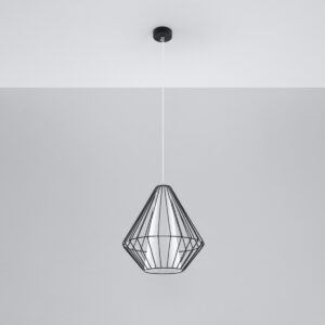 Lampă suspendată DEMI negru - imagine 2