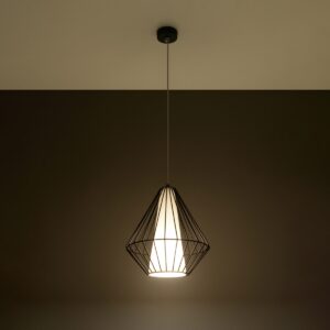 Lampă suspendată DEMI negru - imagine 3