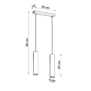 Lampă suspendată LAGOS 2 negru - imagine 4