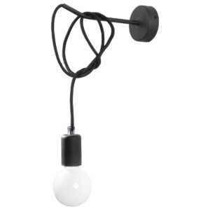 Lampă de perete EDISON negru