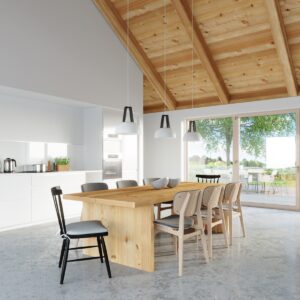 Lampă suspendată CASCO alb/negru - imagine 7