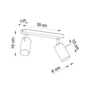 Plafonieră RING 2 gri - imagine 4