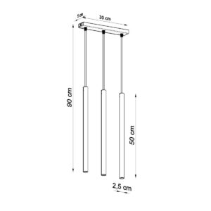 Lampă suspendată PASTELO 3 alb - imagine 4
