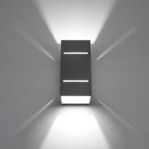 Lampă de perete BLOCCO gri - imagine 3