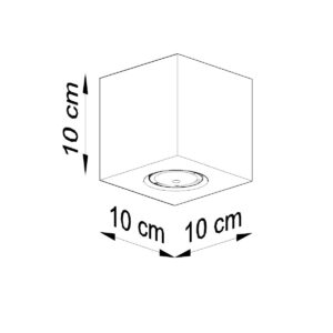 Plafonieră QUAD beton - imagine 4