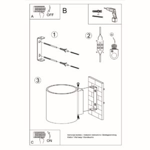 Lampă de perete ORBIS lemn natural - imagine 5