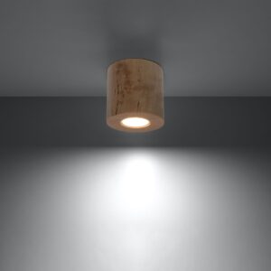 Plafonieră ORBIS lemn natural - imagine 3