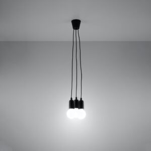 Lampă suspendată DIEGO 3 negru - imagine 3