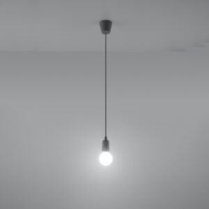Lampă suspendată DIEGO 1 gri - imagine 3