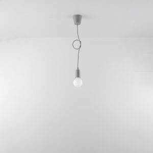 Lampă suspendată DIEGO 1 gri - imagine 5