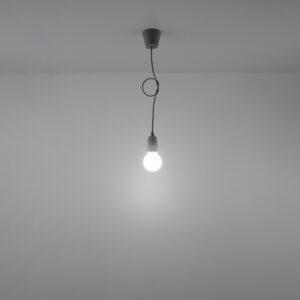 Lampă suspendată DIEGO 1 gri - imagine 6