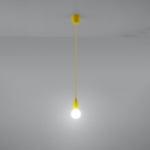 Lampă suspendată DIEGO 1 galben - imagine 3