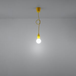 Lampă suspendată DIEGO 1 galben - imagine 6