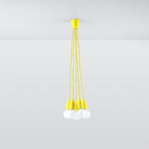 Lampă suspendată DIEGO 5 galben - imagine 2