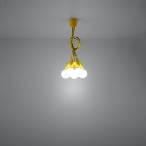 Lampă suspendată DIEGO 5 galben - imagine 6