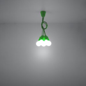 Lampă suspendată DIEGO 5 verde - imagine 6