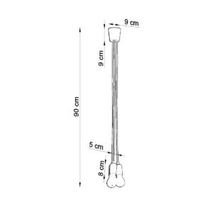 Lampă suspendată DIEGO 3 portocaliu - imagine 7