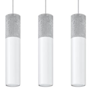 Lampă suspendată BORGIO 3L alb - imagine 1