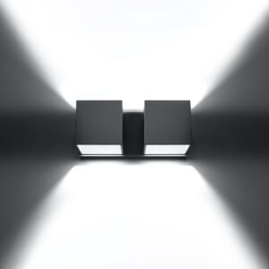 Lampă de perete QUAD 2 gri - imagine 3