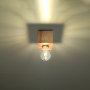 Plafonieră ARIZ lemn natural - imagine 3