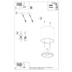 Plafonieră TIUBE alb - imagine 6