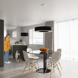 Candelabru SATURNO SLIM 70 negru - imagine 6