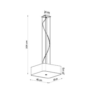 Candelabru LOKKO 45 negru - imagine 4
