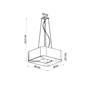 Candelabru URANO 60 negru - imagine 4