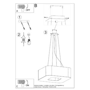 Candelabru URANO 60 negru - imagine 5