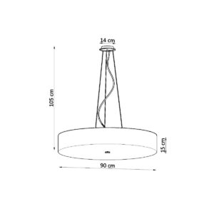 Candelabru SKALA 90 alb - imagine 4