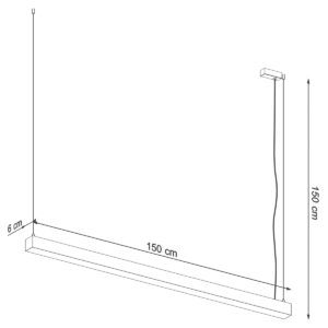 Lampă suspendată PINNE 150 alb - imagine 8