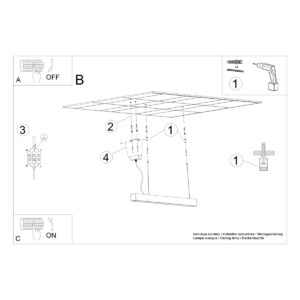 Lampă suspendată PINNE 150 alb - imagine 9