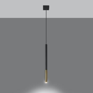Lampă suspendată MOZAICA 1 negru/golden - imagine 3
