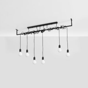 Candelabru SALAMANCA 6 negru - imagine 2