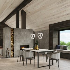 Lampă suspendată TRES alb - imagine 7