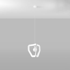 Lampă suspendată TRES alb - imagine 2